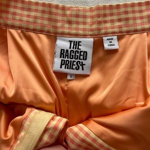 The Ragged Priest Tailored Orange gingham pants size Large
